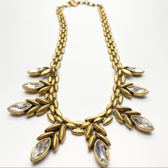 Stella & Dot Birdie Gold tone Rhinestone Necklace - Picture 2 of 8